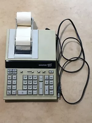 Vintage Monroe 2020 Plus Printing Calculator Accounting Business Machine Tested • $62.99