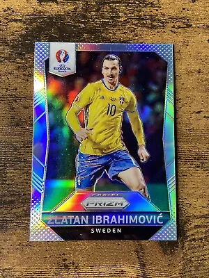 2016 Panini Prizm UEFA Euro Silver Prizm Zlatan Ibrahimovic #241 Sweden • £15