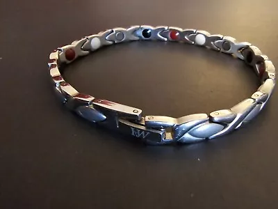 Mens Magnetic Therapy Bracelet Stainless Steel Germanium Ions • $13