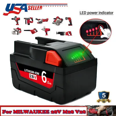 6.0Ah For MILWAUKEE 28V M28 V28 High Capacity Battery 48-11-2830 M28BX 0730-20 • $51.99