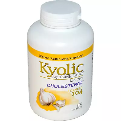 Kyolic Aged Garlic Extract With Lecithin Cholesterol Formula 104 300 Capsules • $70.95