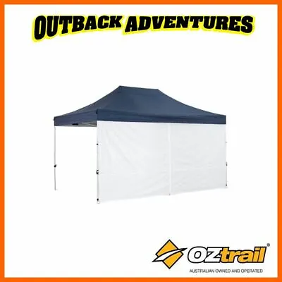 2 X OZTRAIL GAZEBO SOLID SIDE WALL WITH CENTER ZIP FOR 4.5M DELUXE GAZEBO • $98