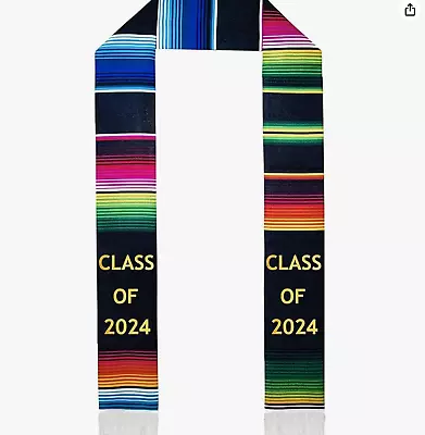 Mexican Serape Stole  Class Of 2024  Graduation Sash Traditional Latino Style • $17.66