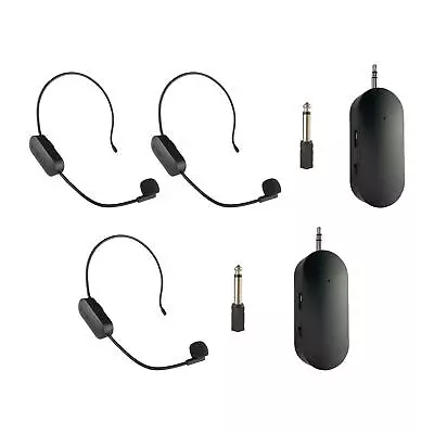 Head Mic Speaker System Wireless Microphone Headset For Yoga Classroom • £13.18