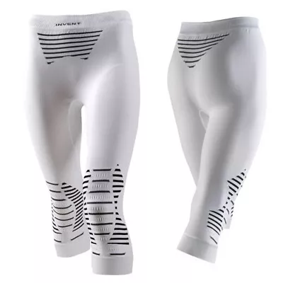 X-Bionic Women's 3/4 Long Functional Underpants INVENT Medium Size Xs White/black • £8.64