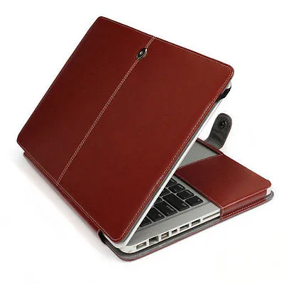 Premium PU LEATHER  Smart Sleeve Case Cover For Apple MacBook Models • £16.99