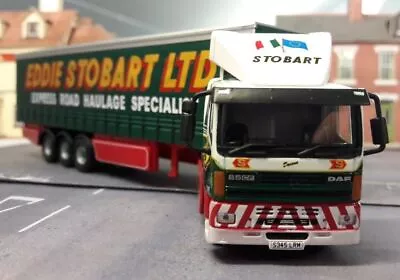 Eddie Stobart Model DAF CF 85CF Curtainsider Lorry Bachmann Terminal 1:76 OO/00 • £23.10