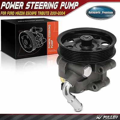 Power Steering Pump W/ Pulley For Ford Mazda Escape Tribute 2001-2004 L4 2.0L  • $71.99