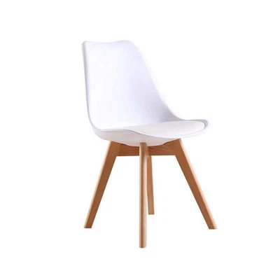 $106.99 • Buy Padded Retro Replica Dining Chairs Cafe Kitchen Beech Chair Cafe Kitchen Black/W