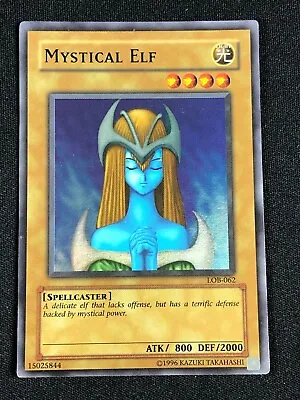 Yugioh Mystical Elf Lob-052 Super Play/edge Wear • $2.99