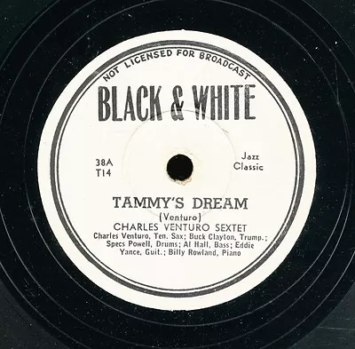 78tk- Jazz-BLACK & WHITE 38-Charles Venturo Sextet • $18