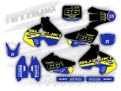 NitroMX Graphics Kit For SUZUKI RM 250 1999 2000 Motocross Decals Stickers • $159.90