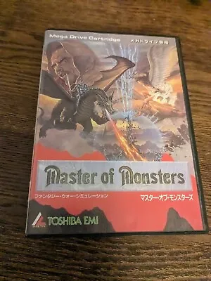 Master Of Monsters Mega Drive Genesis Japan Sega Toshiba Emi 1989 • $38.96