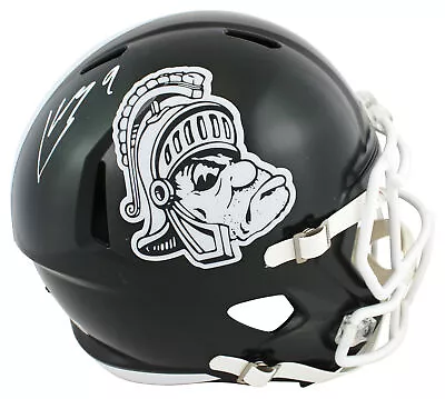 MSU Kenneth Walker III Signed Gruffy Logo Full Size Speed Rep Helmet BAS Witness • $249.99