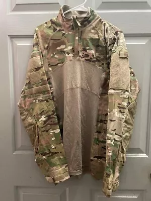 Nwot Army Issue Ocp Multicam Combat Shirt *large* Flame Resistant 1/4 Zip • $39.99