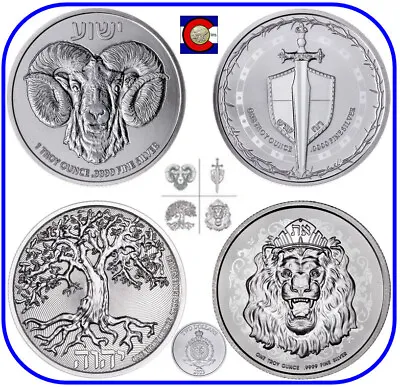 2023 Niue Truth Series - Lion Tree Ram & Sword - Set Of (4) 1 Oz Silver Coins • $151.95