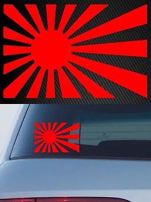 RISING SUN Car Drift Decal Sticker 4x4 Japanese Flag JDM NO BACKGROUND • $7.99