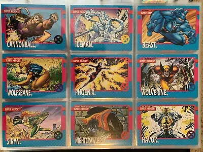 1992 Marvel X-Men Series 1 Trading Cards COMPLETE BASE SET #1-100 Jim Lee Impel • $49.99