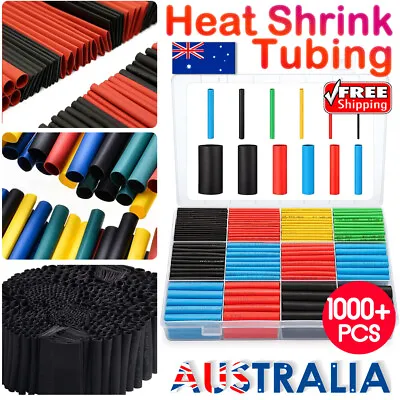 560 Pieces Heat Shrink Tube 2:1 Wire And Cable Wrap Insulation Kit With Box AU • $5.50