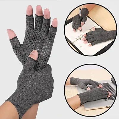 Magnetic Arthritis Gloves Compression Hand Therapy Support Sore Finger Unisex + • $4.73