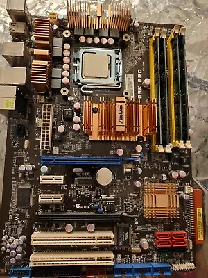 ASUS P5K PRO LGA775 Motherboard Combo Q9400 Quad Core 8gb DDR2 Ram • $59.99