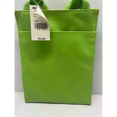 Vintage 90's Mervyns Lime Green Purse/Lunch Tote NWT • $14