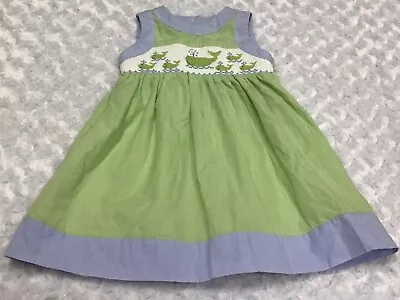 Vive La Fete Girls Smocked Dress Size 12 Months In EEUC (BIN AP) • $24