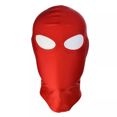 Spandex Full Hood Face Head Cover Role Play Sexy Unisex Mask Slave Costume • $9.99