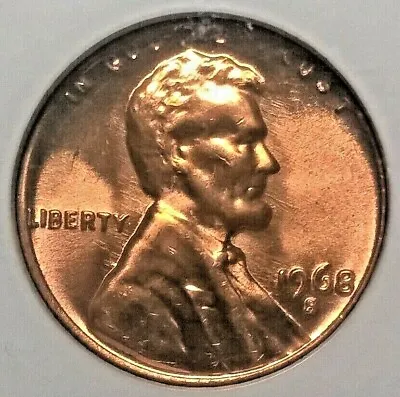 1968-S  Lincoln Cent NGC MS66RD  Superior For The Grade!  PQ+++ • $25