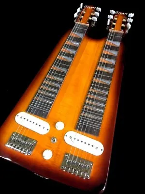 Custom Double Neck 6/6 Western Swing Sunburst Electric Lap Steel Guitar • $164.99