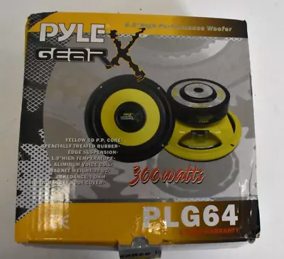 Pyle PLG64 6 1/2  300 Watt Mid Bass Woofer 4 Ohm Aluminum Voice Coil • $24.99