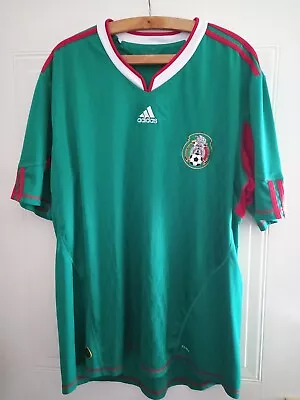 Mexico Football Shirt Home 2010 Adidas Vintage Home MINT Top Jersey Mens Size • £48.99