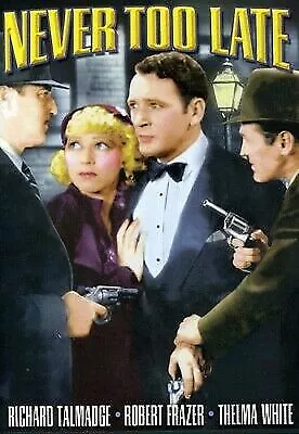 Never Too Late DVD 1935 Richard Talmadge - Robert Frazer - War Drama Old Movie • $17.95