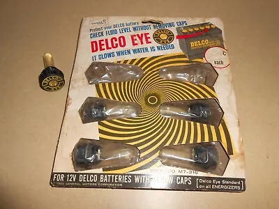 NOS OEM Delco Eye Battery Filler Caps Accessory Chevy Oldsmobile Buick Pontiac • $45