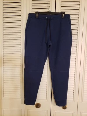 $11.69 • Buy Russell Pants Mens Large Blue Fusion Knit Joggers Sweatpants Casual (36-38)x29