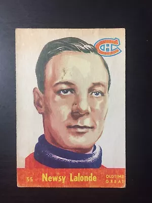 Newsy Lalonde 1955-56 Parkhurst #55 Montreal Canadiens Oldtime Great HOF • $18.20