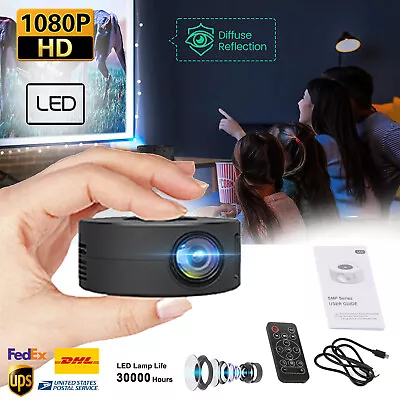 NEW Mini 1080P HD Home Theater Portable LED Video Cinema Projector Mobile Phone • $34.95