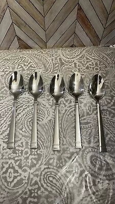 Heritage Mint Ltd BENTLEY Stainless Set 5  Tea Spoons Flatware 18/10 • $24