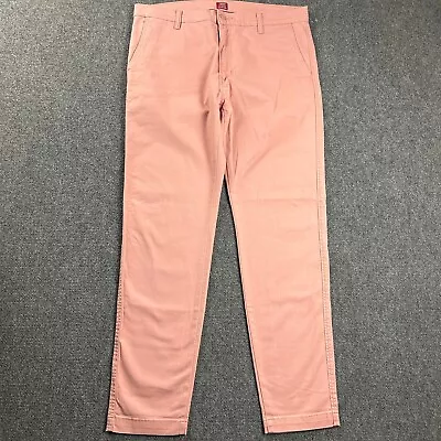 Levi's Pants Mens 36x34 Pink XX Chino Standard Taper Leg Cotton Blend Adults • $9.50