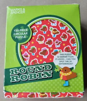 Marks And Spencer ROUND ROBIN 130 Piece Small Circular Puzzle • £3.50