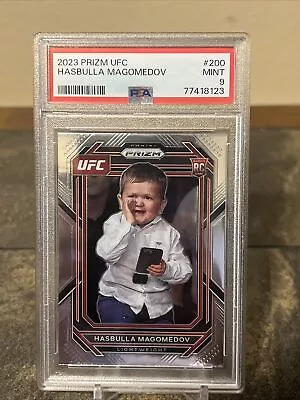 Hasbulla Magomedov 2023 Panini Prizm Ufc Rookie Rc #200 Psa 9 Mint • $60