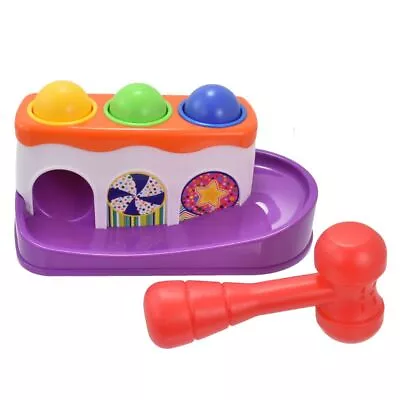 Baby & Toddler Ball Drop Toy 12 Months + / 1 Year Old Kids Inc Hammer & 3 Balls • £11.49