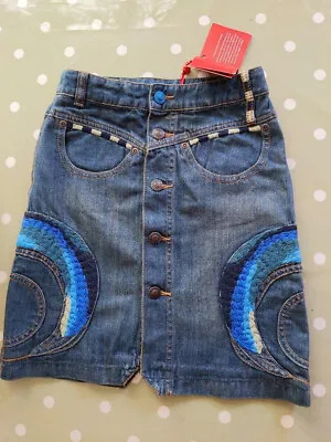 Oilily Tornado-K Girls Denim Skirt 152cm 11 Yrs Brand New With Tags! • £9.99