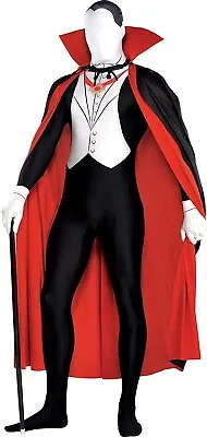 Mens Gothic Vampire Adult Halloween Party Fancy Dress Costume Outfit • £19.99