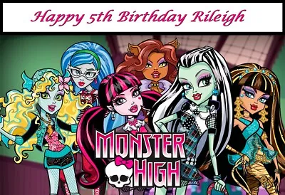 Monster High Edible Cake Topper Decoration • $12.99