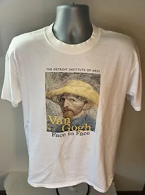 Vtg 90’s Vincent Van Gogh Face To Face Detroit Institute Of Art T-shirt Men M • $37.99