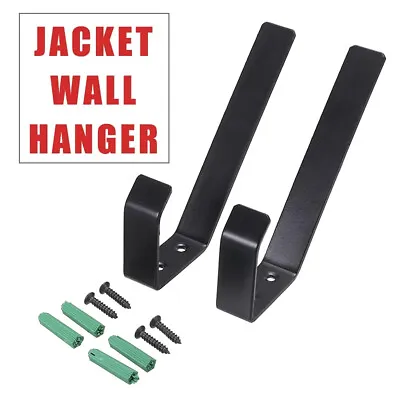 2Pcs Motorcycle Helmet Holder Hook Jacket Bags Wall Mounted Display Rack Hanger • $10.99