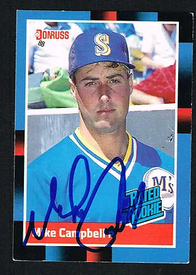 Mike Campbell #30 Signed Autograph Auto 1988 Donruss Baseball Trading Card • $8