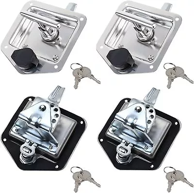 4 PcsTrailer Door Latch T-Handle Locking Stainless Steel Camper RV Truck Toolbox • $37.68