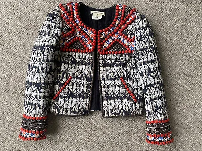 Isabel Marant H&m Printed Beaded Jacket Size 34eu/2us Rare • $125